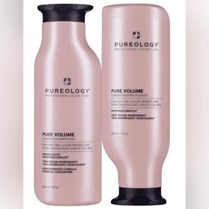 NWT Full Set Pureology Pure Volume Shampoo/ Conditioner 9 OZ Due 100% Vegan